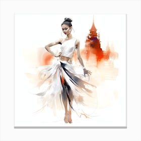 Artjuicebycsaba Full Body Style Minimalist Traditional Thai Dan C49de77e E594 462e B58f 2232a43c34aa Denoised Upscaled X4 Canvas Print