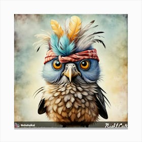 Surrealistic owl Canvas Print