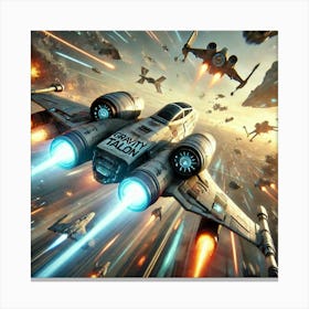 Gravity Talon Close Quarters Dogfight Canvas Print