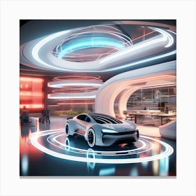 Futuristic Car Concept 1 Canvas Print