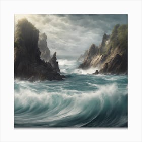 Stormy Sea Canvas Print