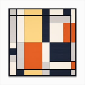 Retro Geometric Fantasia: Mid Century Revival Canvas Print