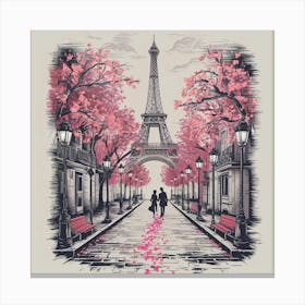 Paris Eiffel Tower Canvas Print