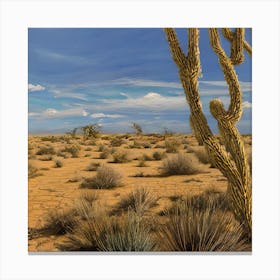 Cactus Land Canvas Print