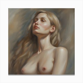 Nude Portrait Canvas Print