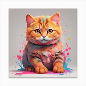 Orange tubby cat 5 Canvas Print