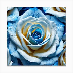 Blue Roses 4 Canvas Print