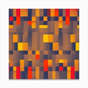 Abstract Squares Canvas Print