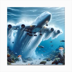 Underwater take-off Canvas Print