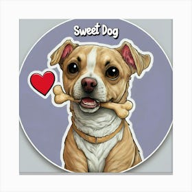 Sweet Dog 1 Canvas Print