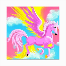 Pink Pegasus Canvas Print