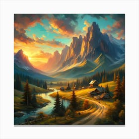 Mountain Landscape 19 Canvas Print