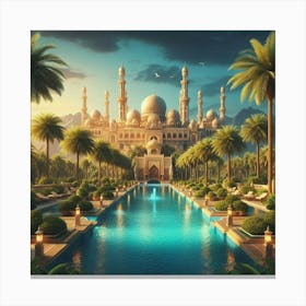 Islamic Mosque 4 Canvas Print