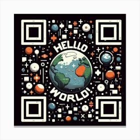 Hello World 1 Canvas Print