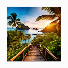 Travel Relaxation Adventure Beach Exploration Leisure Tropical Getaway Scenic Sightseeing (5) Canvas Print