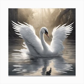 nice Swan Canvas Print