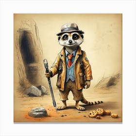 Meerkat 31 Canvas Print