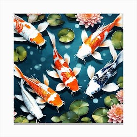 Koi Fish 1 Canvas Print