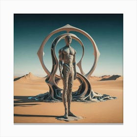 Man In The Desert 2 Canvas Print