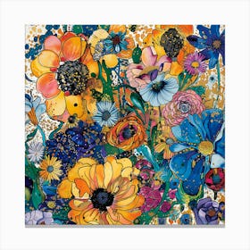 Blooming Flowers Canvas Print