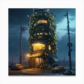 Futuristic Buildings Canvas Print