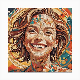 Mosaic Girl Canvas Print