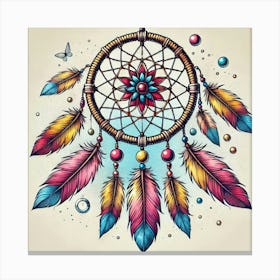 Tattoo Dreamcatcher 1 Canvas Print