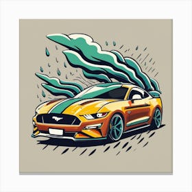 Mustang Mustang Canvas Print