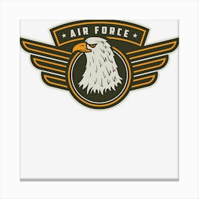 Us Air Force Eagle Badge Canvas Print