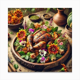 A Beautifully Plated Dish Called Sacred Hearth Roa Canvas Print