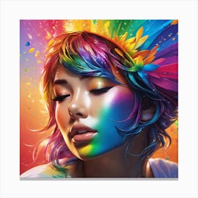 Rainbow Girl 2 Canvas Print
