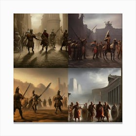 Rroman Soliders Canvas Print