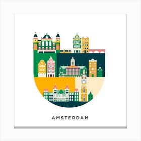 Amsterdam Square Canvas Print