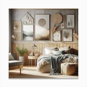 Modern Bedroom Canvas Print