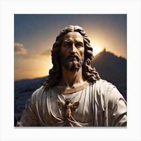 Jesus Statue Canvas Print