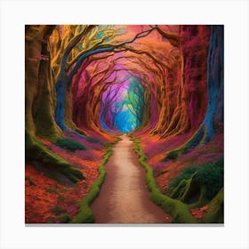 Colorful Forest Canvas Print