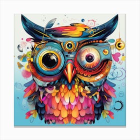 Colorful Owl Canvas Print