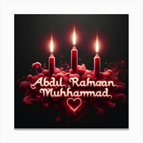 Abdul Rahman Muhammad Canvas Print