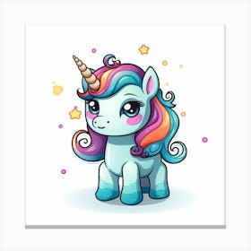 Cute Unicorn 214 Canvas Print