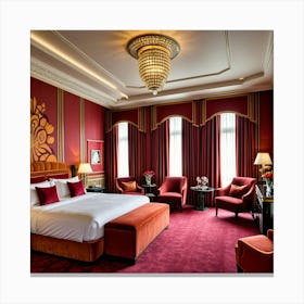 Savoy Hotel Suite Canvas Print