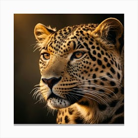 Leopard Close Up Canvas Print