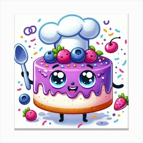 Chef Cake Canvas Print