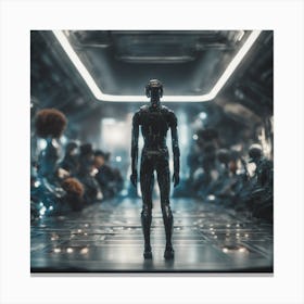 Aliens In Space Canvas Print