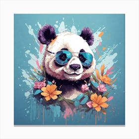 Cool Panda Canvas Print