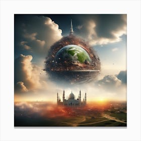 Earth In Space 46 Canvas Print