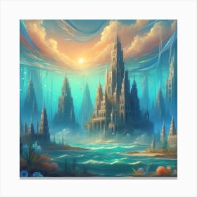 Underwater Palace 8 1 Canvas Print