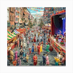 Street Scene Canvas Print