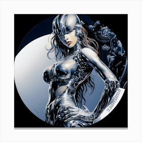 Robot Lady Canvas Print