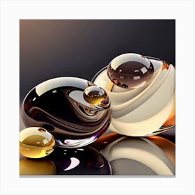 Abstract 3d Spheres Canvas Print