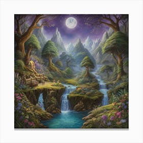 Mystical Fairytale Forest Canvas Print